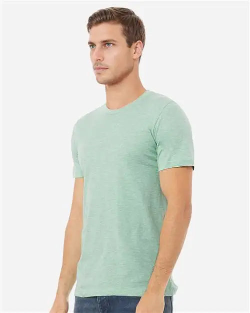 Bella + Canvas 3001cvc Cvc Jersey Tee - Heather Prism Mint