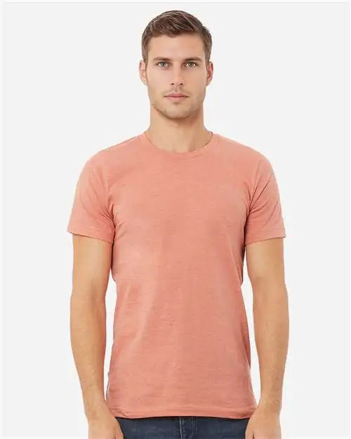 Bella + Canvas 3001cvc Cvc Jersey Tee - Heather Prism Sunset