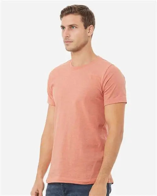 Bella + Canvas 3001cvc Cvc Jersey Tee - Heather Prism Sunset