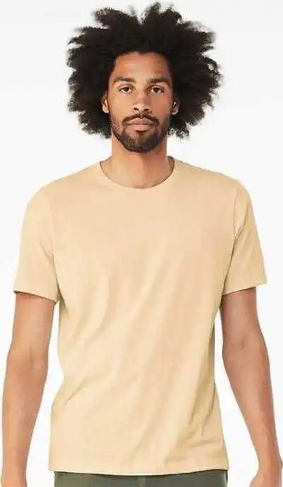 Bella + Canvas 3001cvc Cvc Jersey Tee - Heather Soft Cream