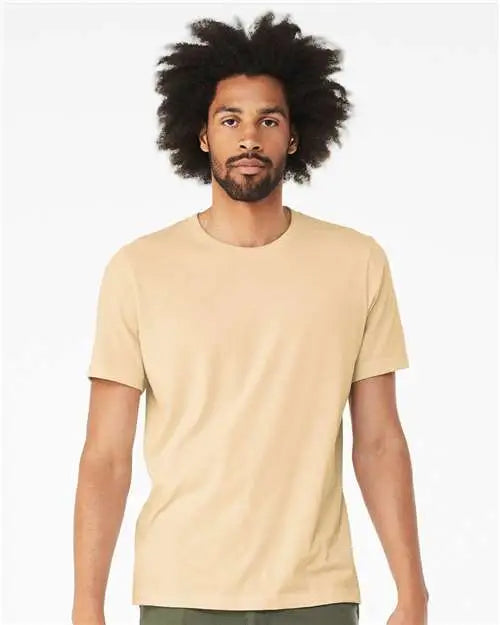 Bella + Canvas 3001cvc Cvc Jersey Tee - Heather Soft Cream