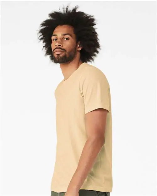 Bella + Canvas 3001cvc Cvc Jersey Tee - Heather Soft Cream
