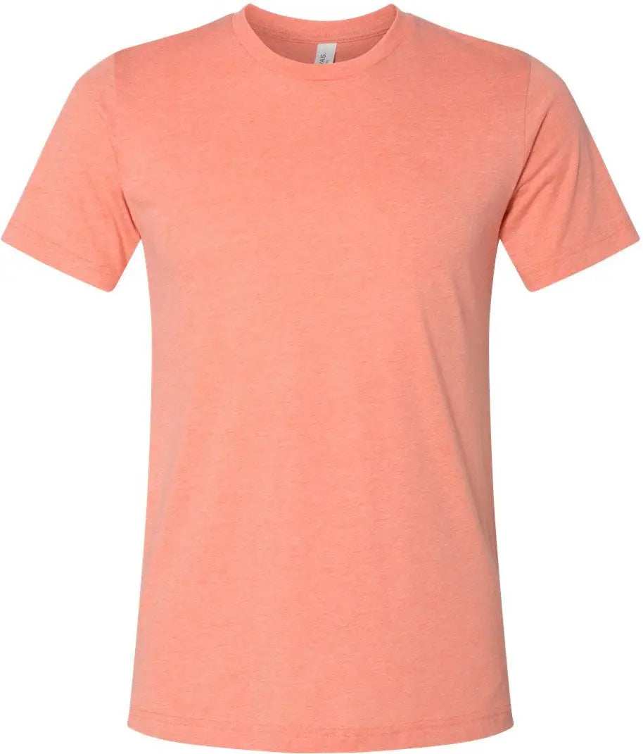 Bella + Canvas 3001cvc Cvc Jersey Tee - Heather Sunset - Orange / Xs