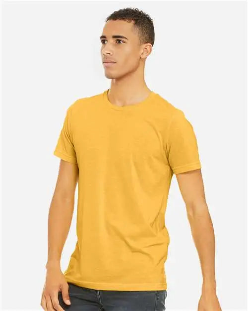 Bella + Canvas 3001cvc Cvc Jersey Tee - Heather Yellow Gold
