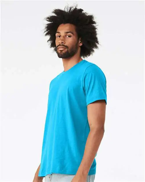 Bella + Canvas 3001cvc Cvc Jersey Tee - Neon Blue