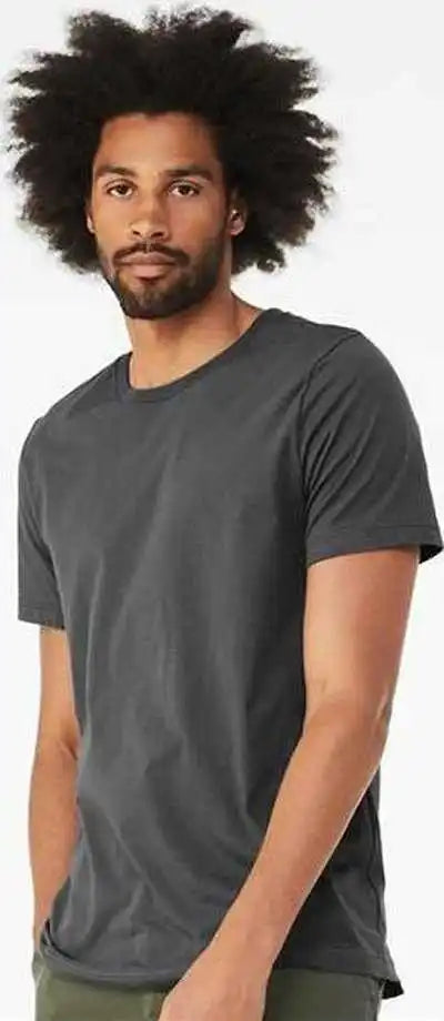 Bella + Canvas 3001cvc Cvc Jersey Tee Solid Asphalt Blend