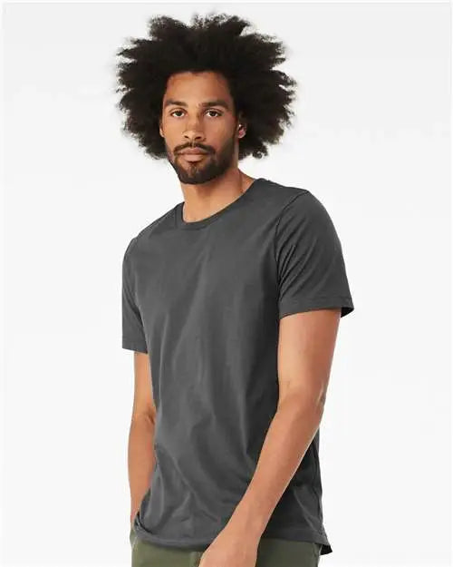 Bella + Canvas 3001cvc Cvc Jersey Tee - Solid Asphalt Blend