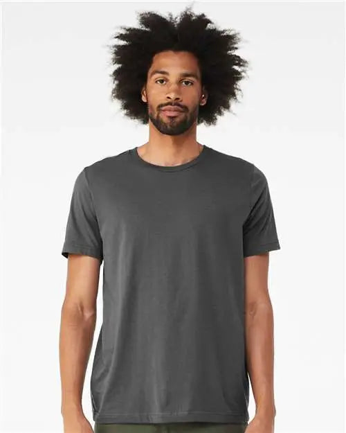Bella + Canvas 3001cvc Cvc Jersey Tee - Solid Asphalt Blend