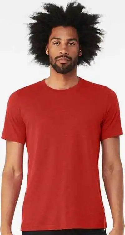 Bella + Canvas 3001cvc Cvc Jersey Tee Solid Red Blend