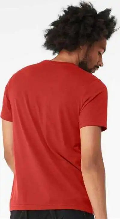 Bella + Canvas 3001cvc Cvc Jersey Tee Solid Red Blend