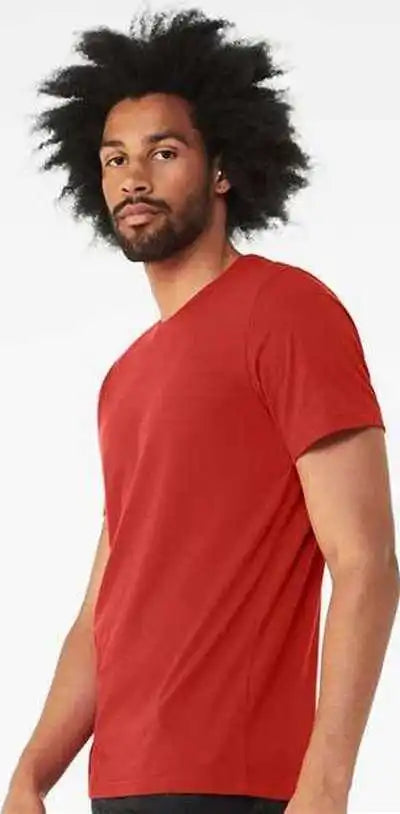 Bella + Canvas 3001cvc Cvc Jersey Tee Solid Red Blend
