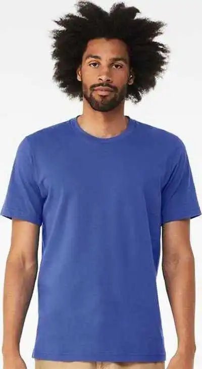 Bella + Canvas 3001cvc Cvc Jersey Tee Solid True Royal Blend