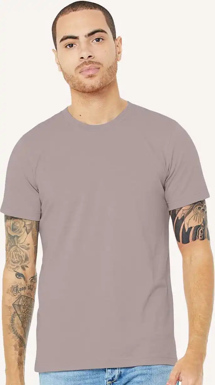 Bella + Canvas 3001cvc Unisex Cvc Jersey Tee Heather Pink Gravel