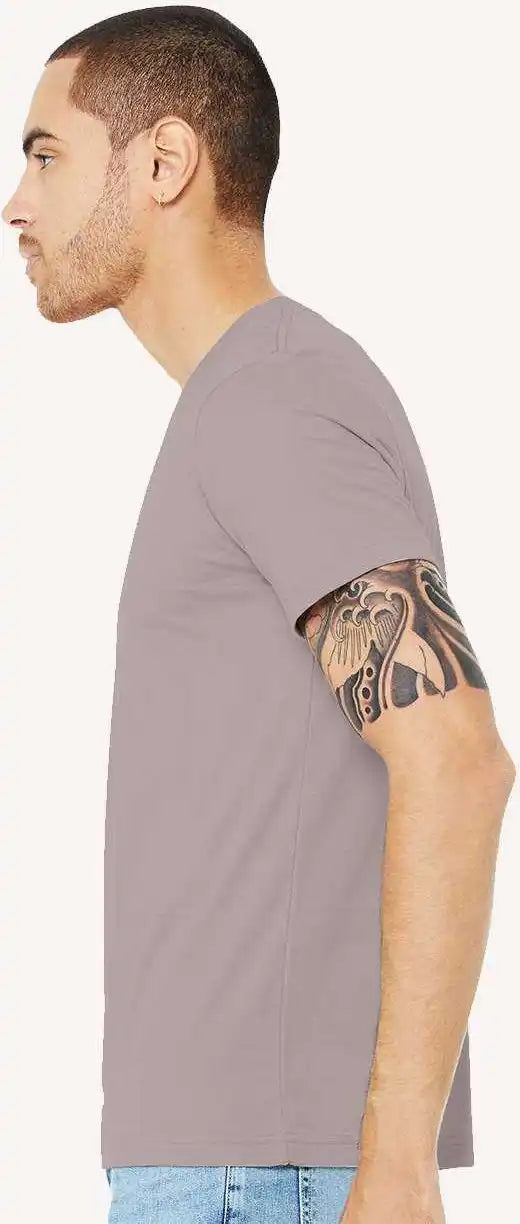 Bella + Canvas 3001cvc Unisex Cvc Jersey Tee Heather Pink Gravel