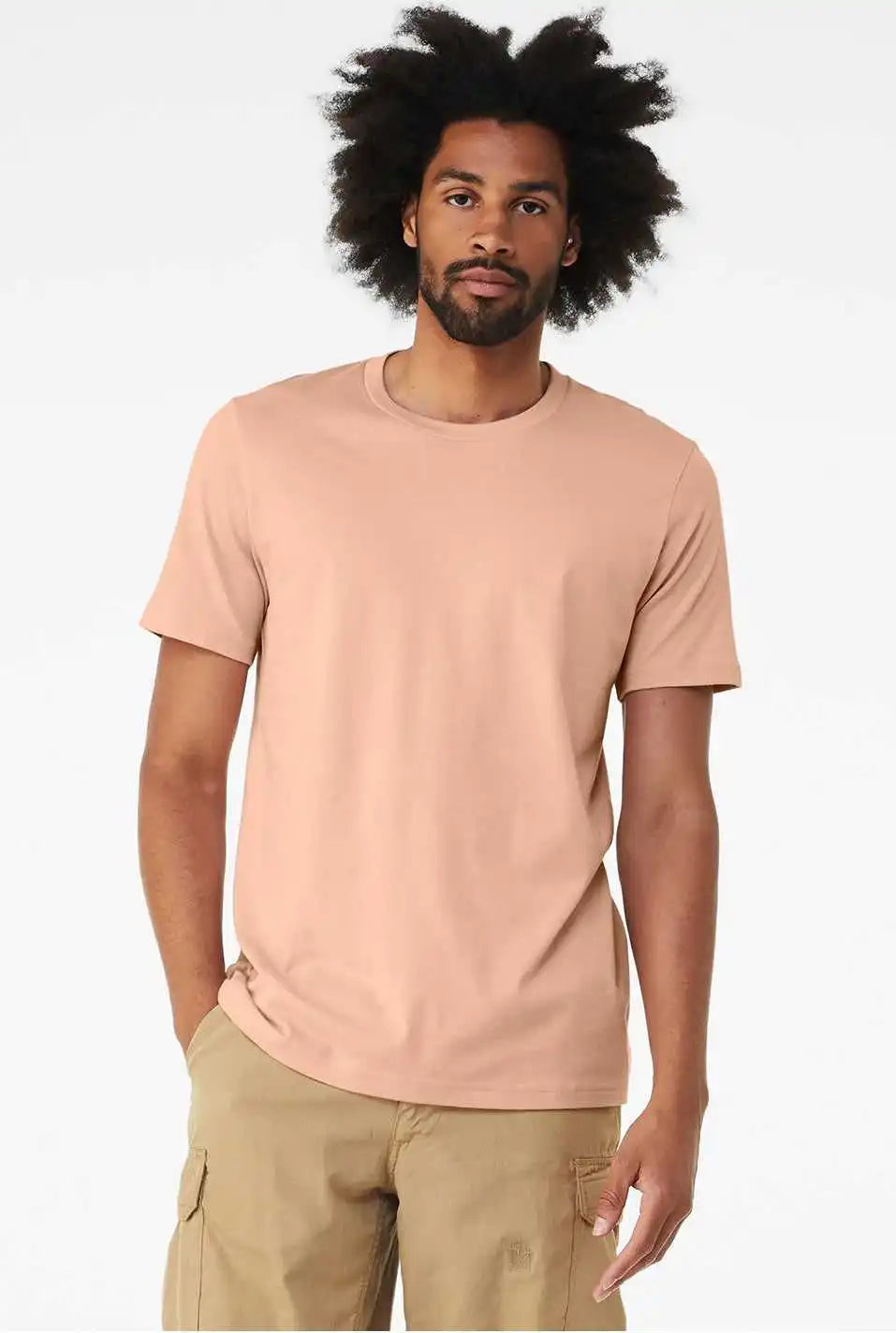 Bella + Canvas 3001cvc Unisex Cvc Jersey Tee Heather Pink