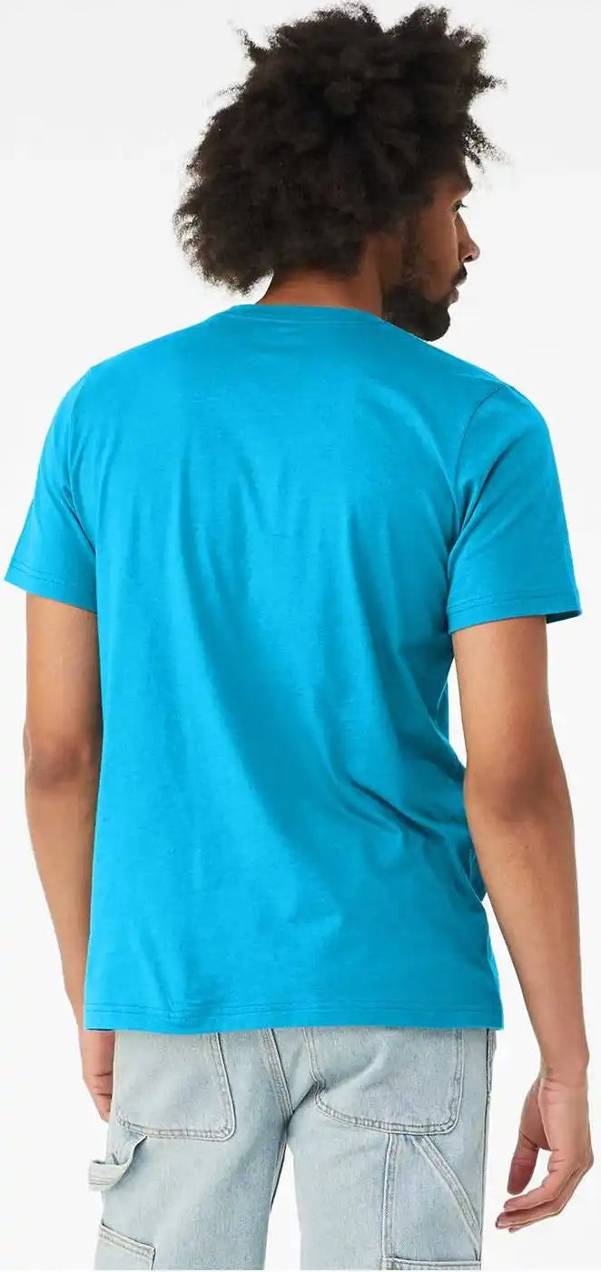 Bella + Canvas 3001cvc Unisex Cvc Jersey Tee - Neon Blue