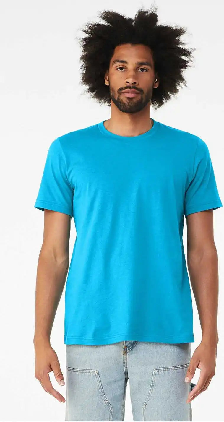 Bella + Canvas 3001cvc Unisex Cvc Jersey Tee - Neon Blue