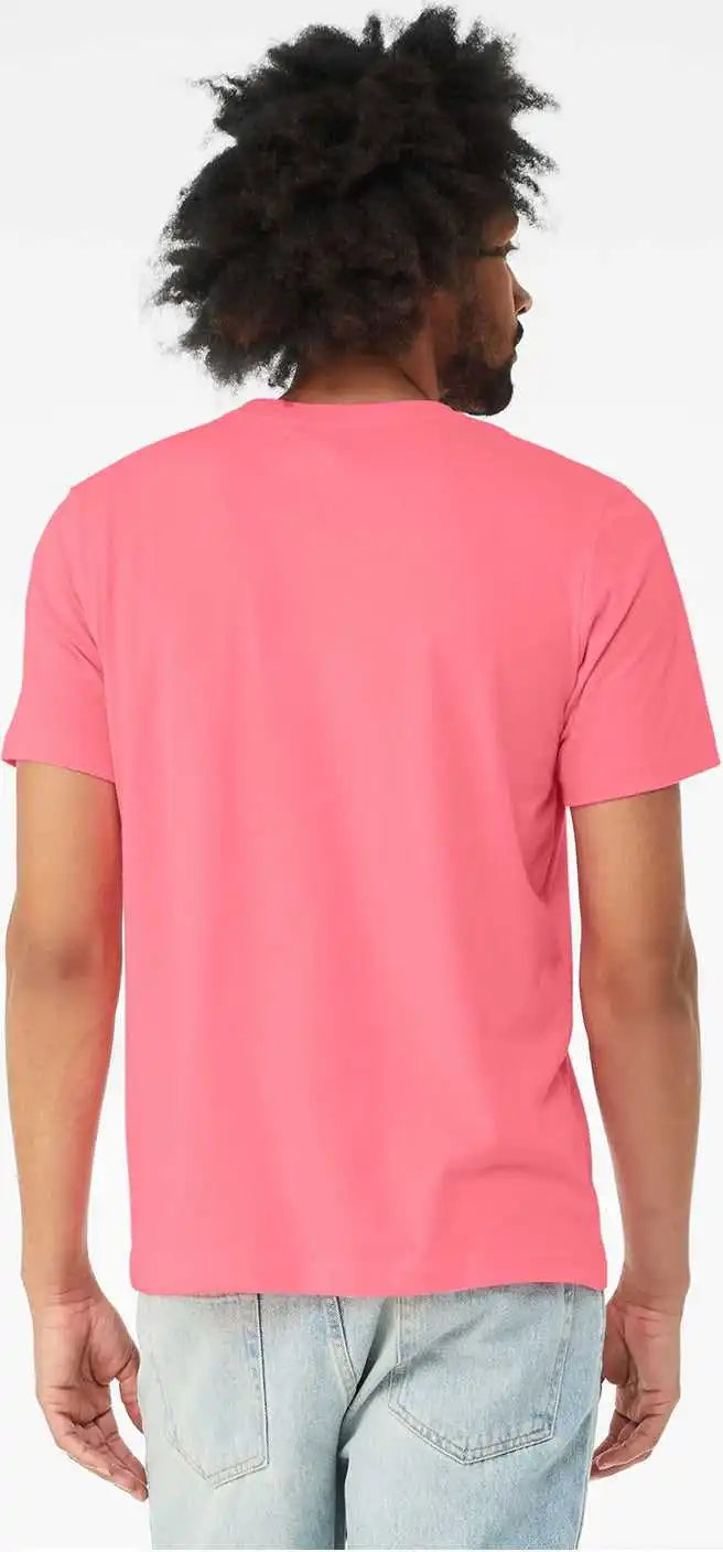 Bella + Canvas 3001cvc Unisex Cvc Jersey Tee - Neon Pink