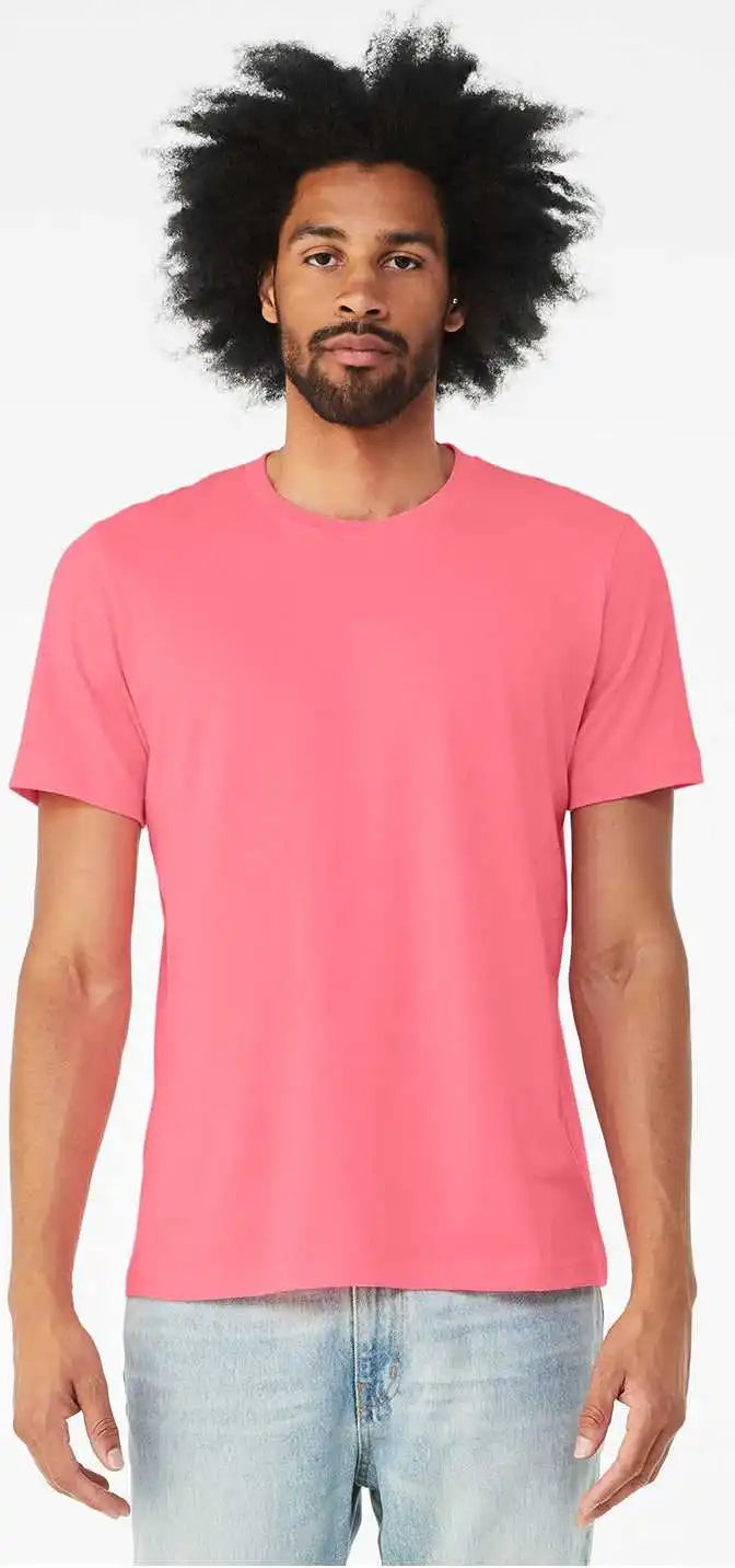 Bella + Canvas 3001cvc Unisex Cvc Jersey Tee - Neon Pink