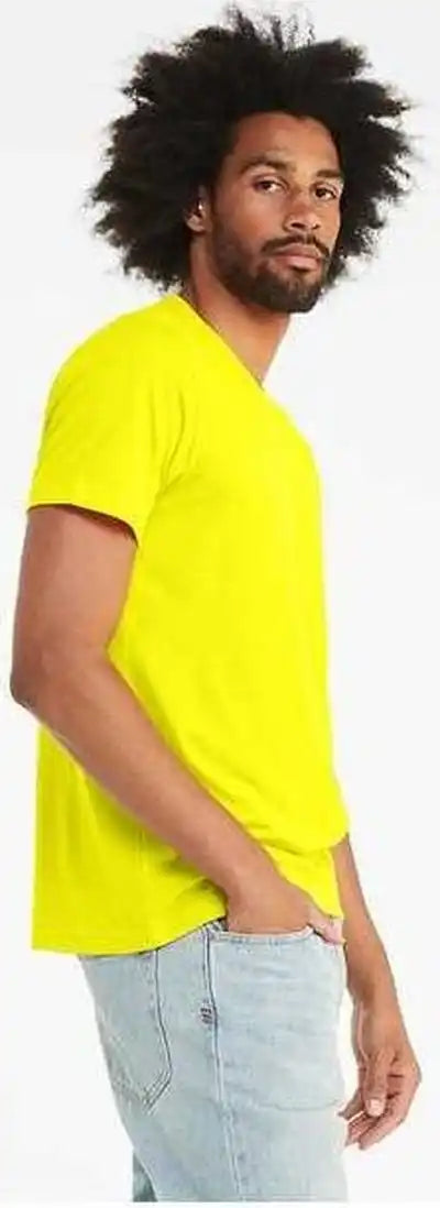 Bella + Canvas 3001cvc Unisex Cvc Jersey Tee - Neon Yellow