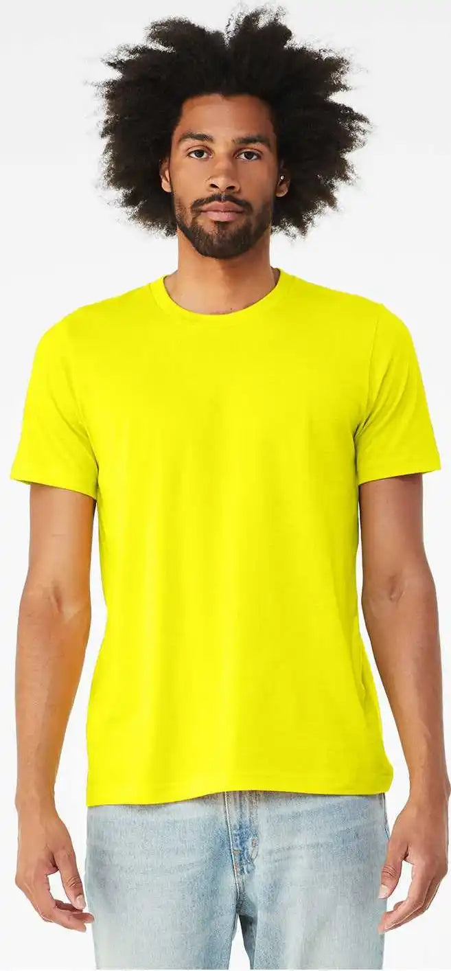 Bella + Canvas 3001cvc Unisex Cvc Jersey Tee - Neon Yellow