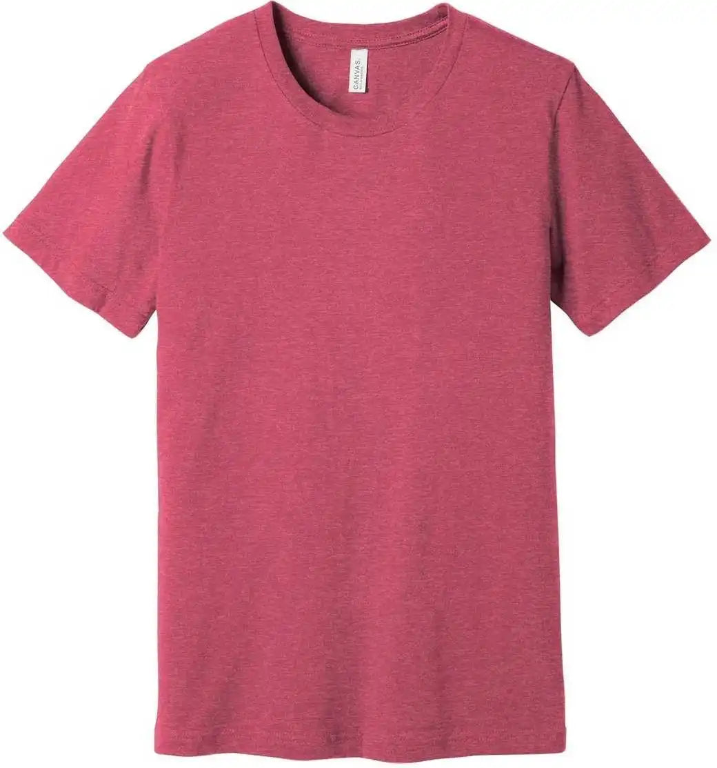 Bella + Canvas 3001cvc Unisex Heather Cvc Short Sleeve Tee - Raspberry