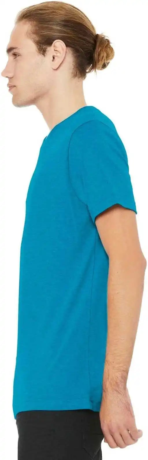 Bella + Canvas 3001cvc Unisex Heather Cvc Short Sleeve Tee Aqua