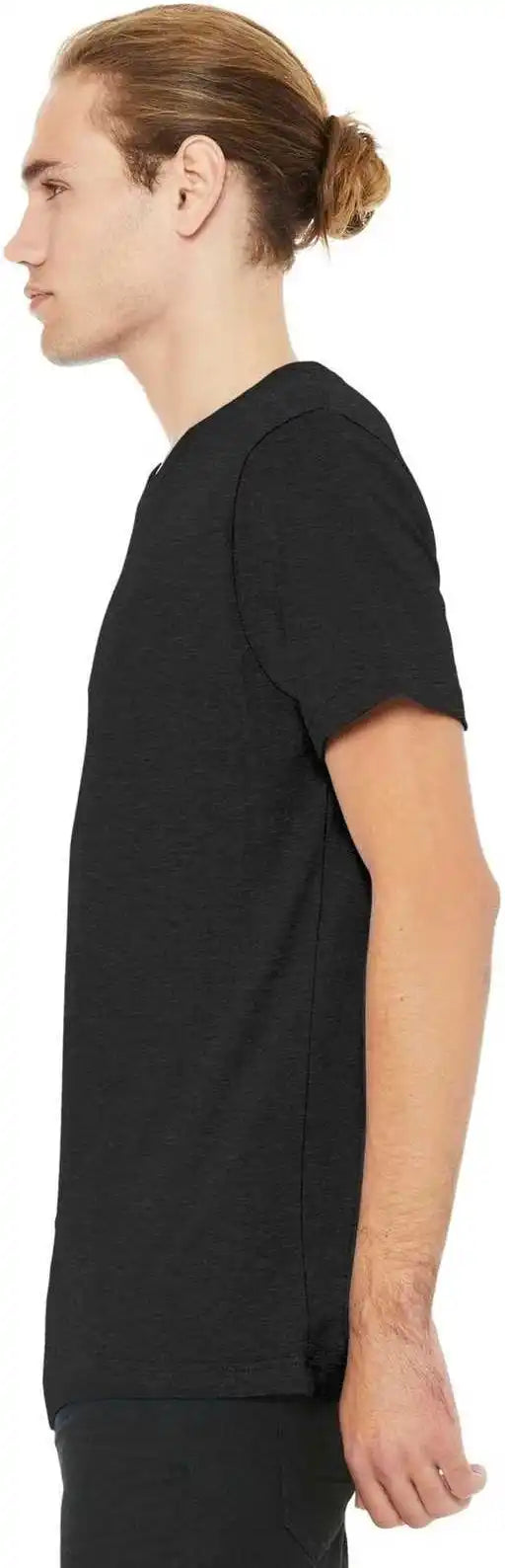 Bella + Canvas 3001cvc Unisex Heather Cvc Short Sleeve Tee Black