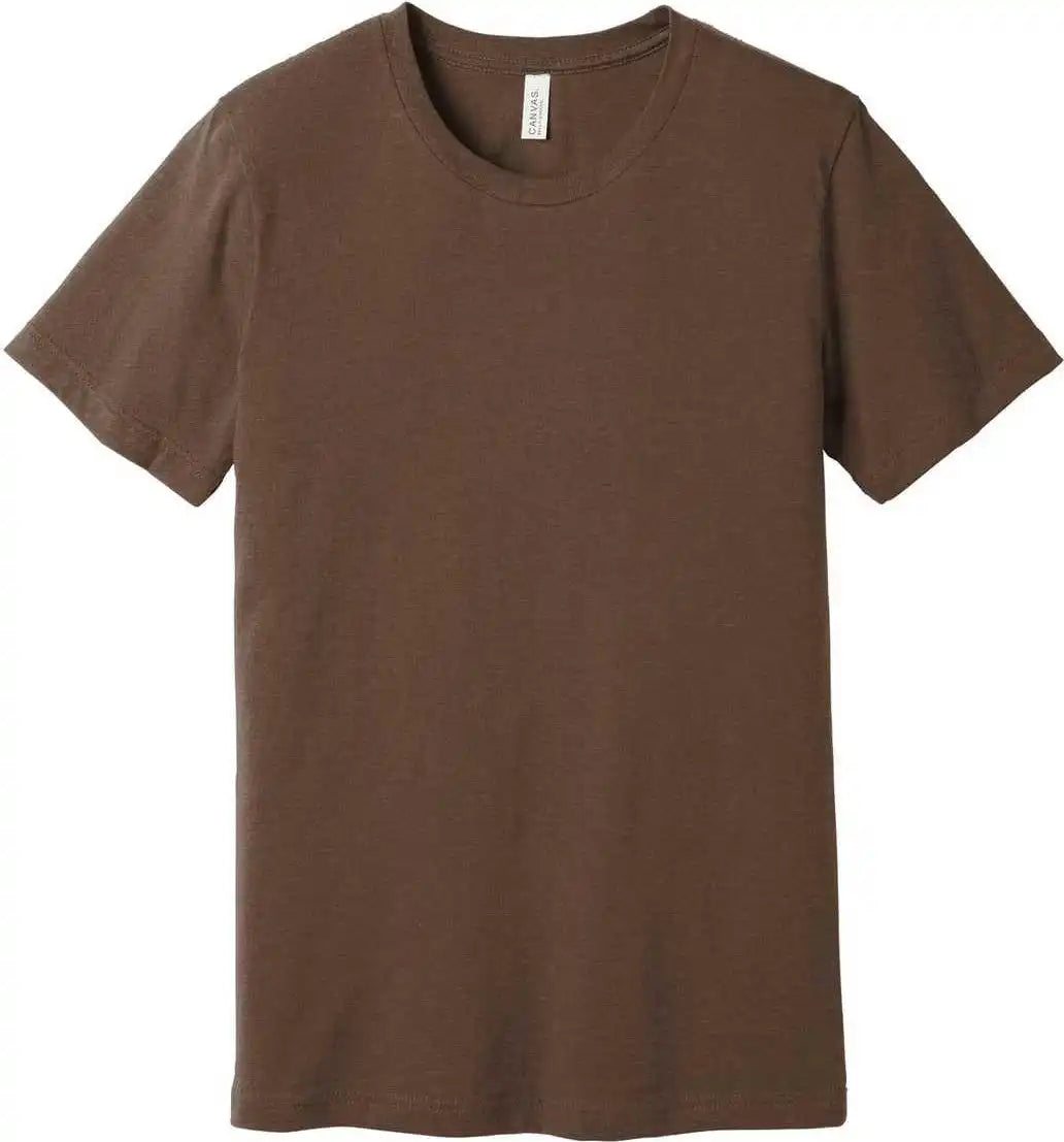 Bella + Canvas 3001cvc Unisex Heather Cvc Short Sleeve Tee - Brown