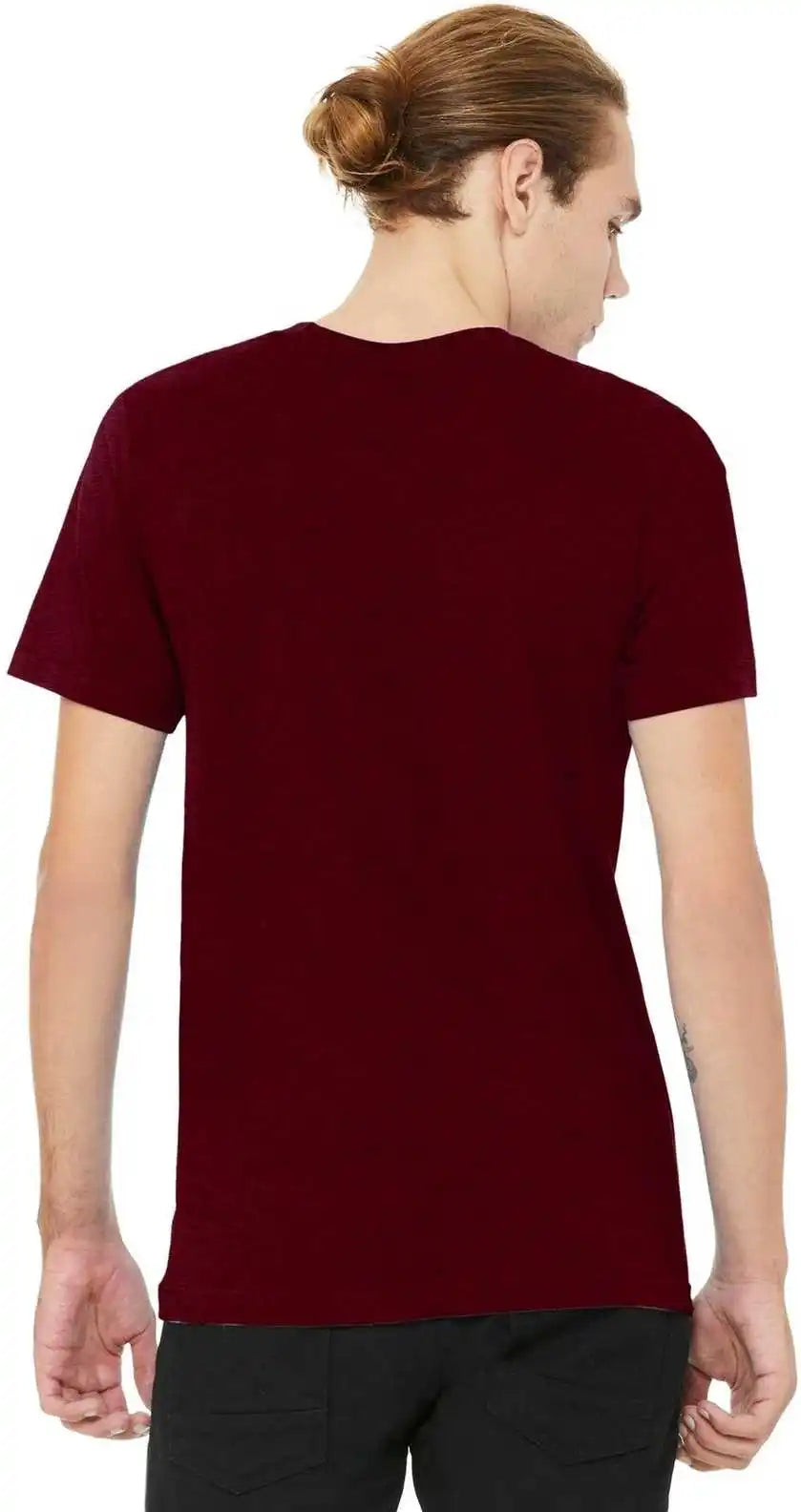 Bella + Canvas 3001cvc Unisex Heather Cvc Short Sleeve Tee Cardinal