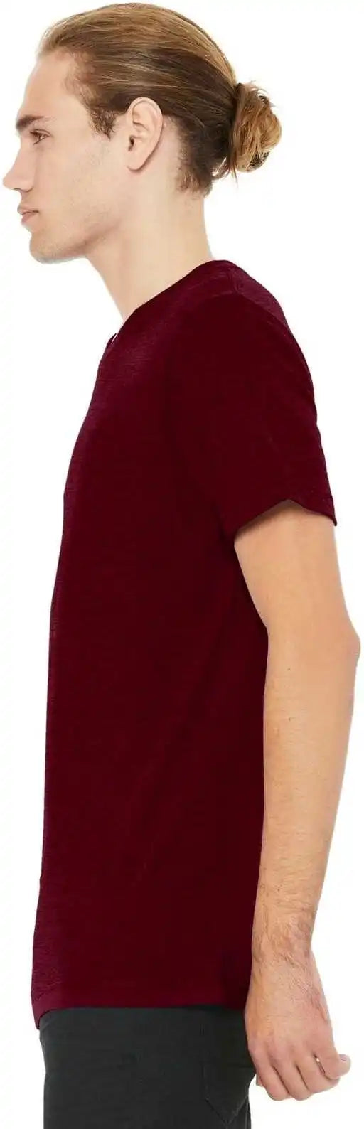Bella + Canvas 3001cvc Unisex Heather Cvc Short Sleeve Tee Cardinal