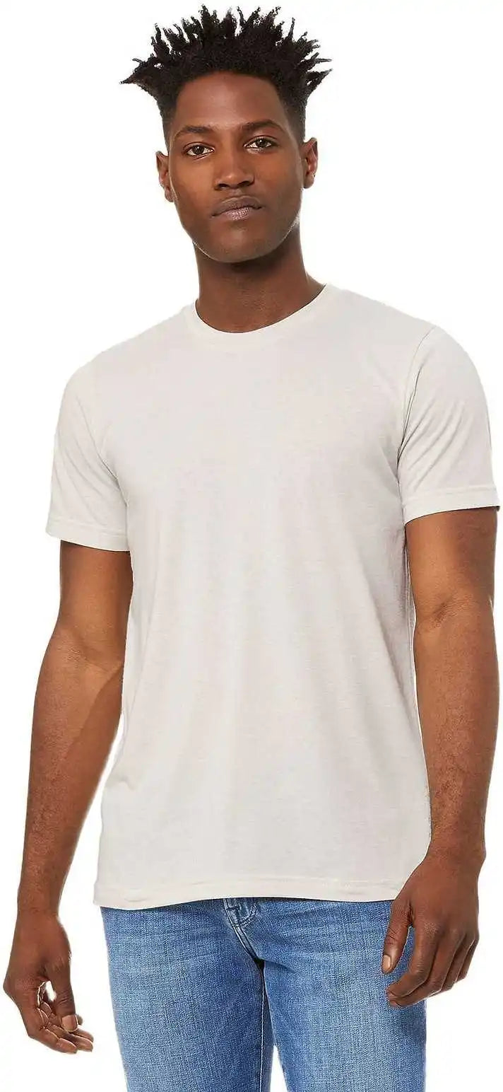 Bella + Canvas 3001cvc Unisex Heather Cvc Short Sleeve Tee Cement