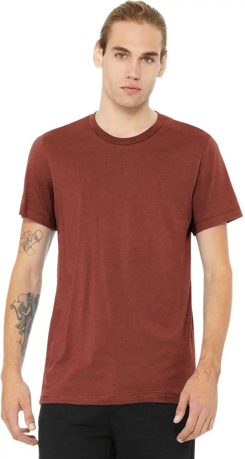 Bella + Canvas 3001cvc Unisex Heather Cvc Short Sleeve Tee Clay