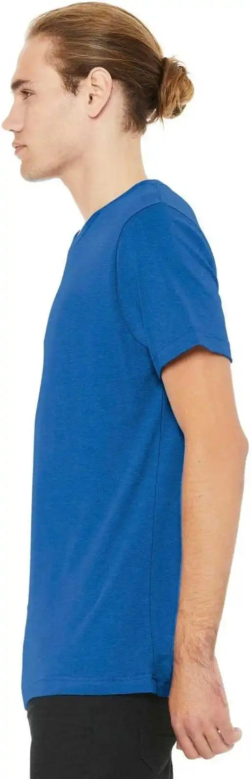 Bella + Canvas 3001cvc Unisex Heather Cvc Short Sleeve Tee Columbia Blue