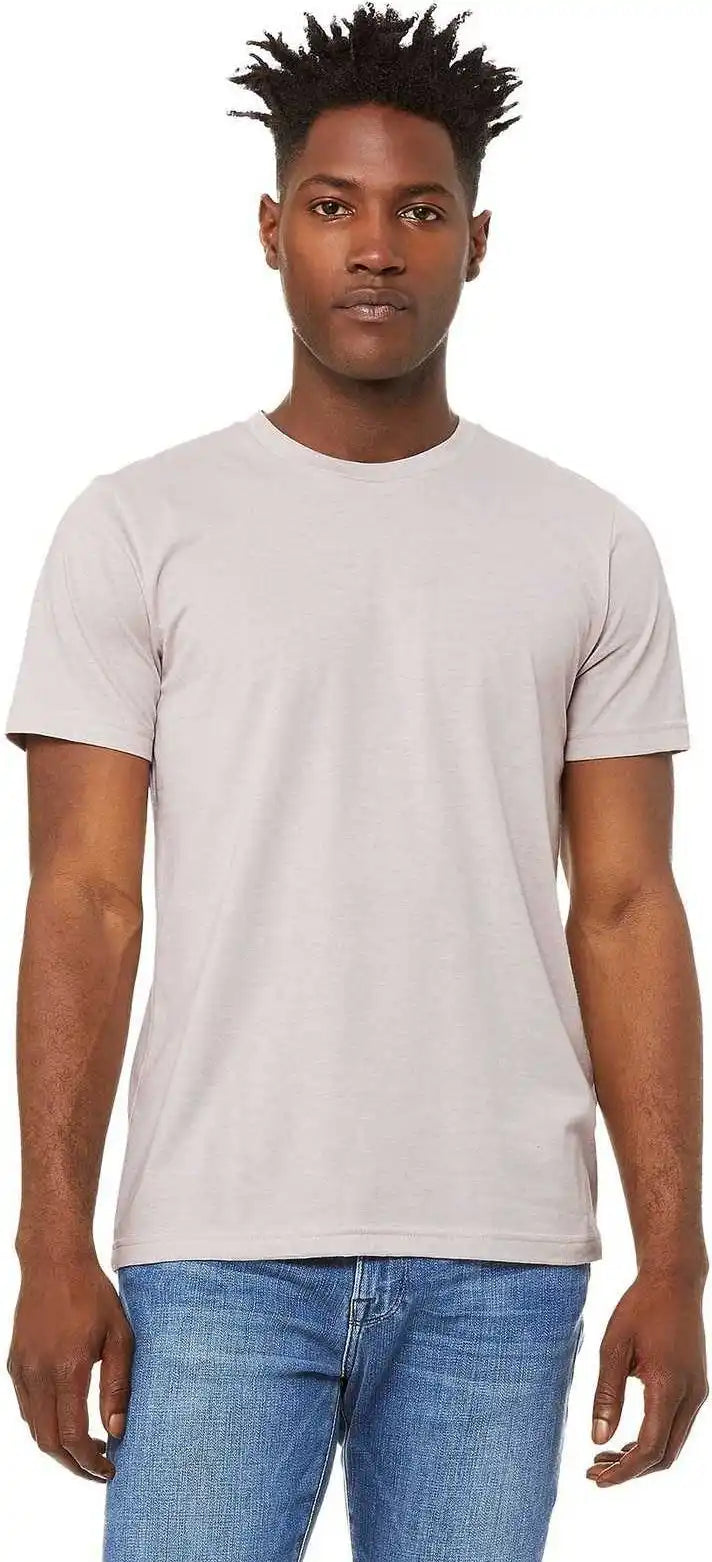 Bella + Canvas 3001cvc Unisex Heather Cvc Short Sleeve Tee Cool Grey