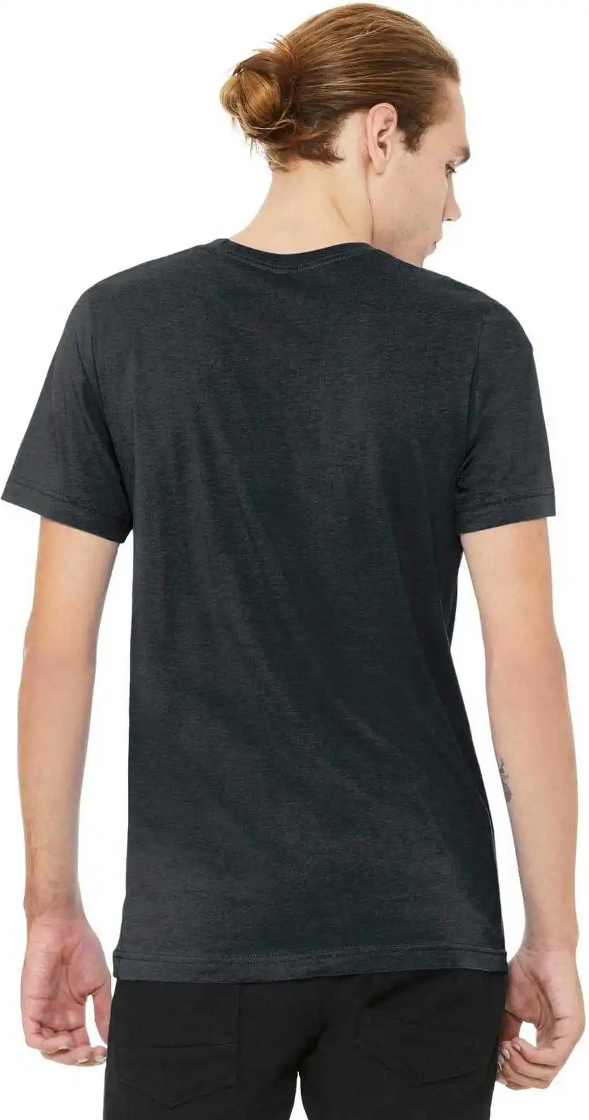 Bella + Canvas 3001cvc Unisex Heather Cvc Short Sleeve Tee Dark Gray