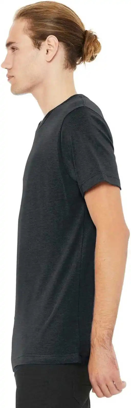 Bella + Canvas 3001cvc Unisex Heather Cvc Short Sleeve Tee Dark Gray
