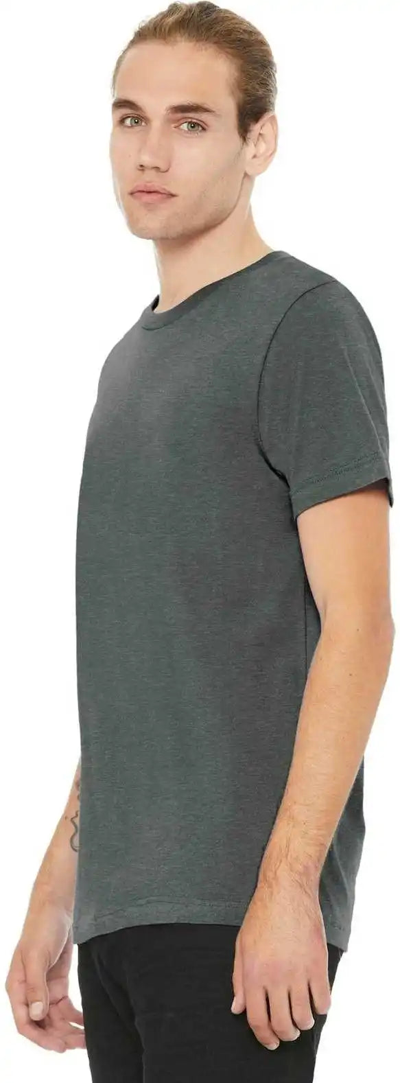 Bella + Canvas 3001cvc Unisex Heather Cvc Short Sleeve Tee Deep