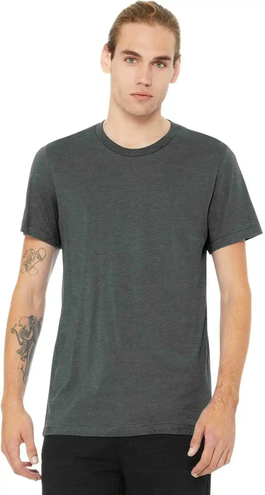 Bella + Canvas 3001cvc Unisex Heather Cvc Short Sleeve Tee Deep
