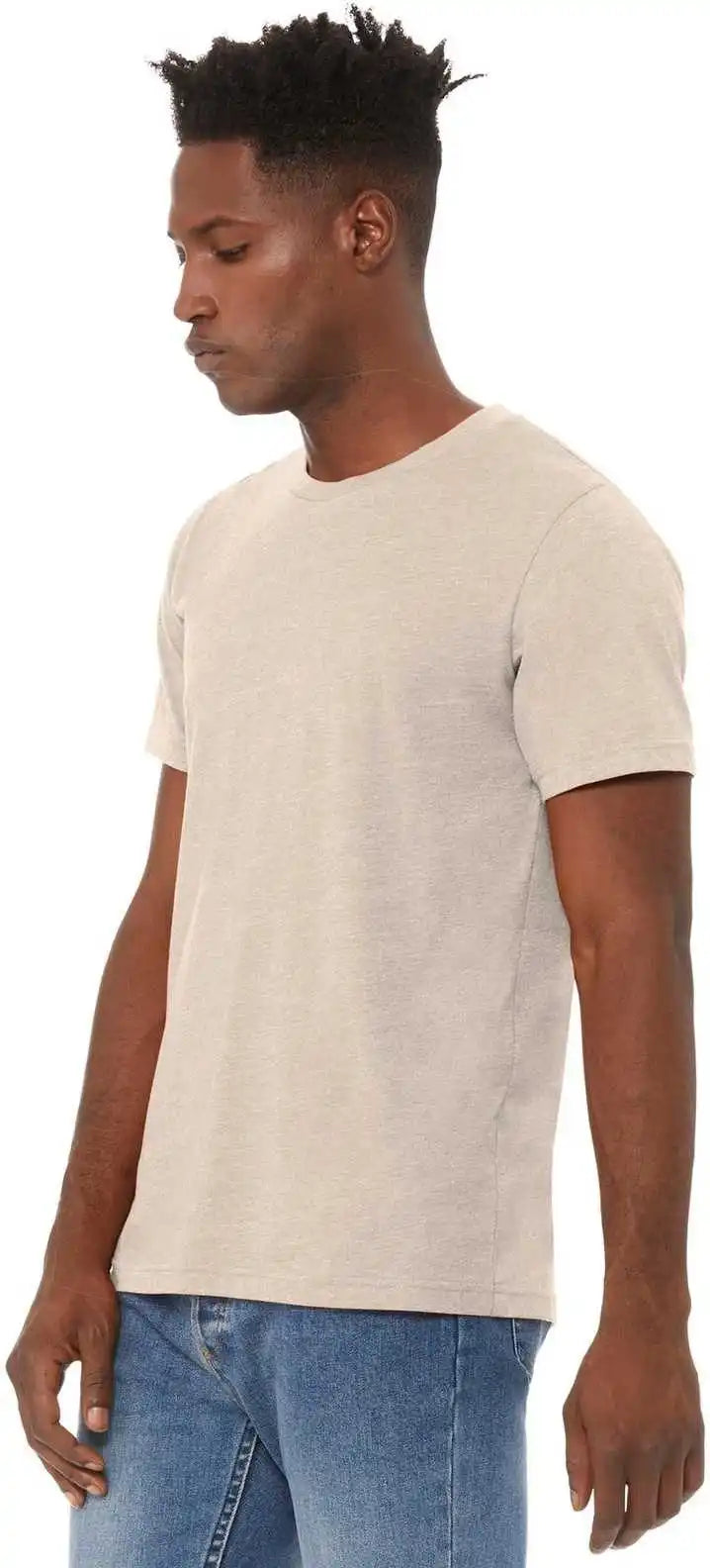 Bella + Canvas 3001cvc Unisex Heather Cvc Short Sleeve Tee Dust