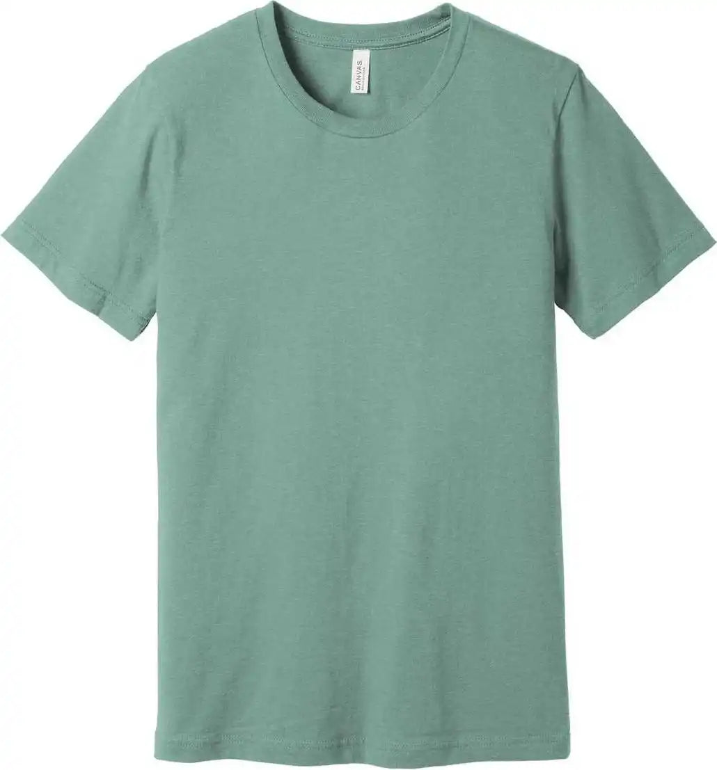 Bella + Canvas 3001cvc Unisex Heather Cvc Short Sleeve Tee Dusty Blue