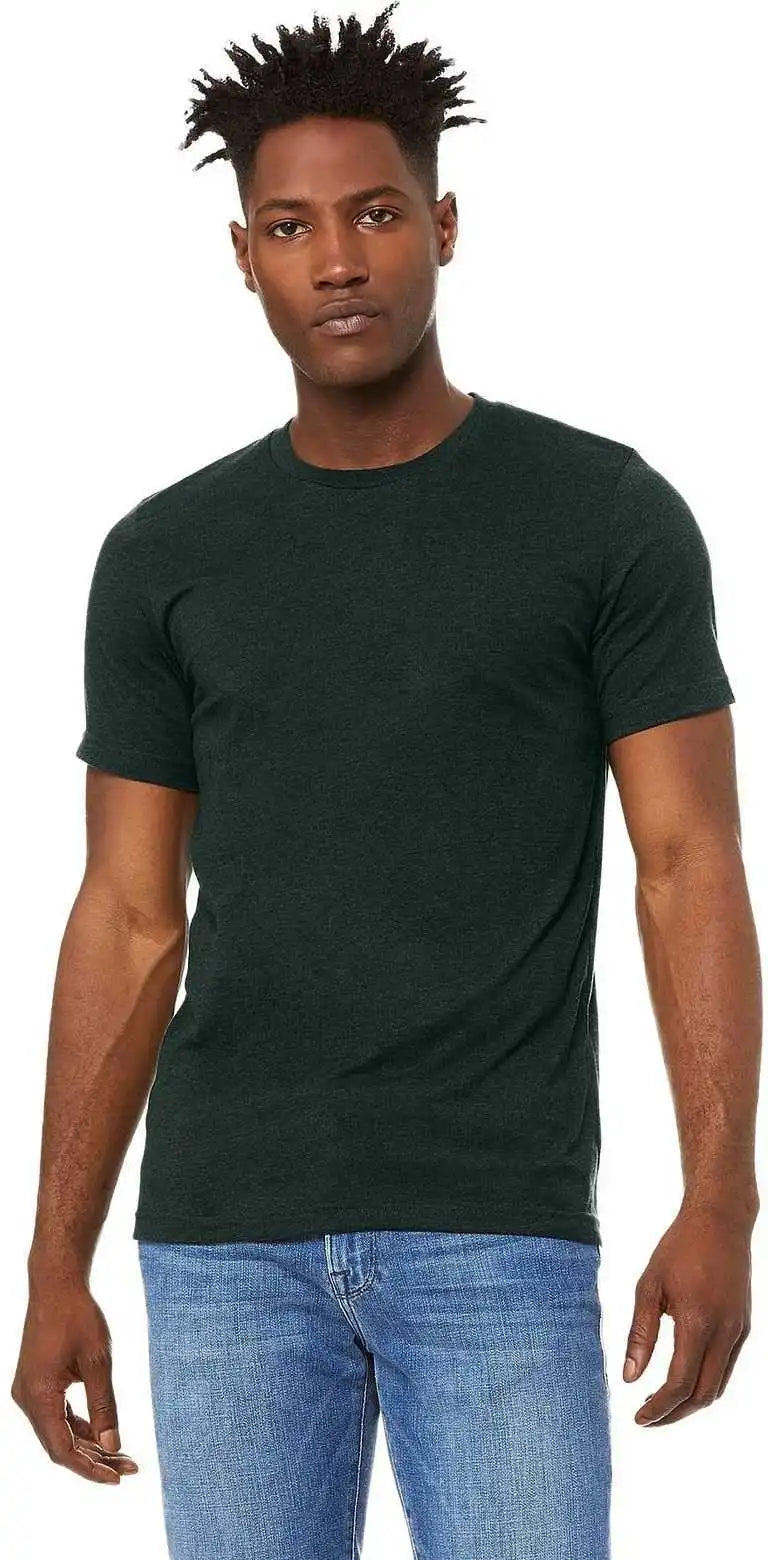 Bella + Canvas 3001cvc Unisex Heather Cvc Short Sleeve Tee Emerald