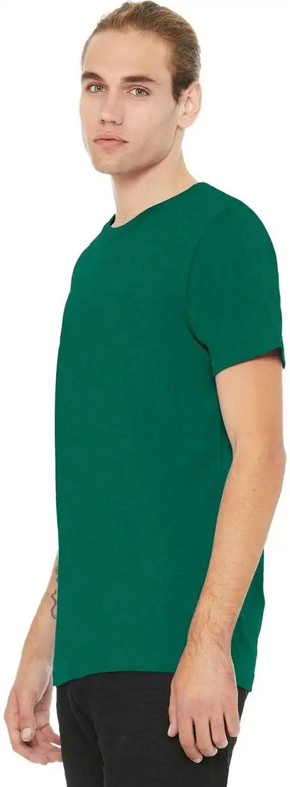 Bella + Canvas 3001cvc Unisex Heather Cvc Short Sleeve Tee Grass Green