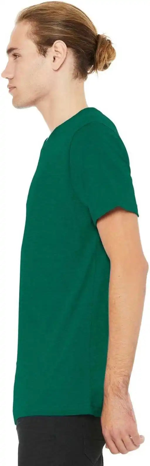Bella + Canvas 3001cvc Unisex Heather Cvc Short Sleeve Tee Grass Green