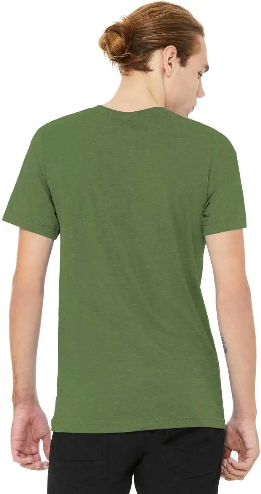 Bella + Canvas 3001cvc Unisex Heather Cvc Short Sleeve Tee - Green