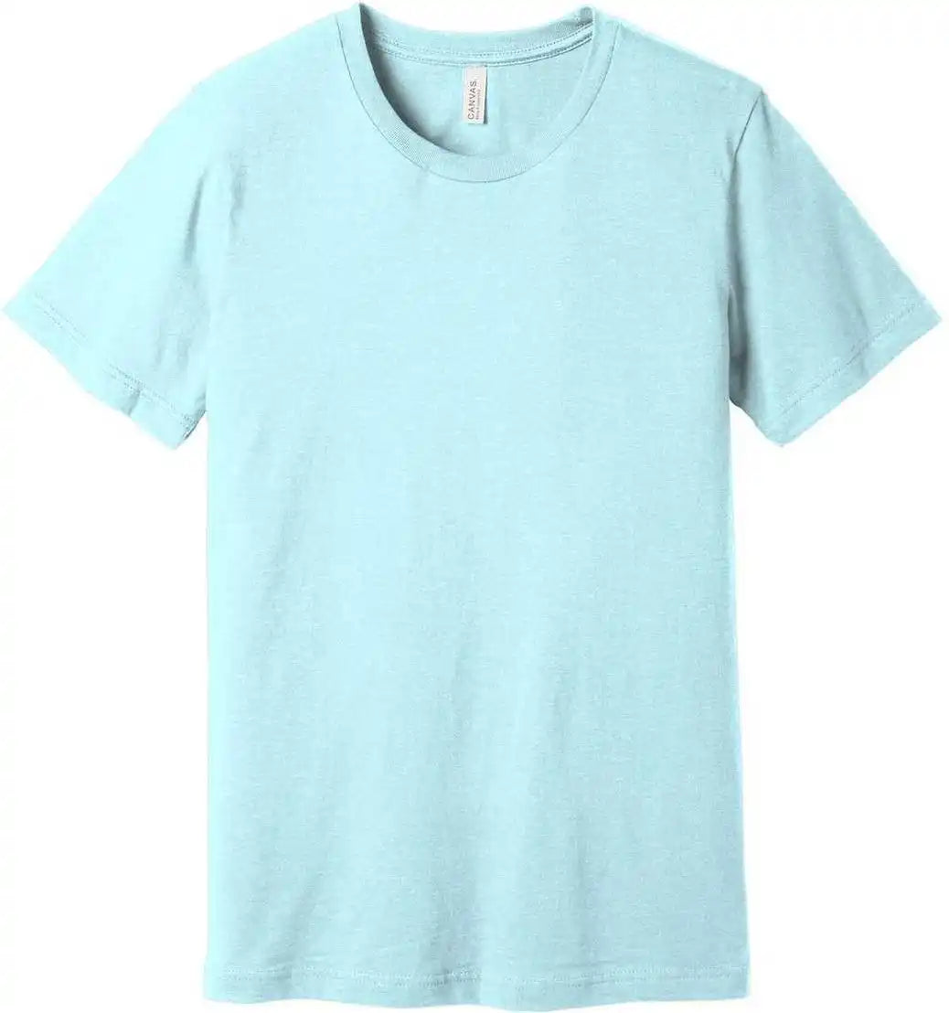 Bella + Canvas 3001cvc Unisex Heather Cvc Short Sleeve Tee Ice Blue