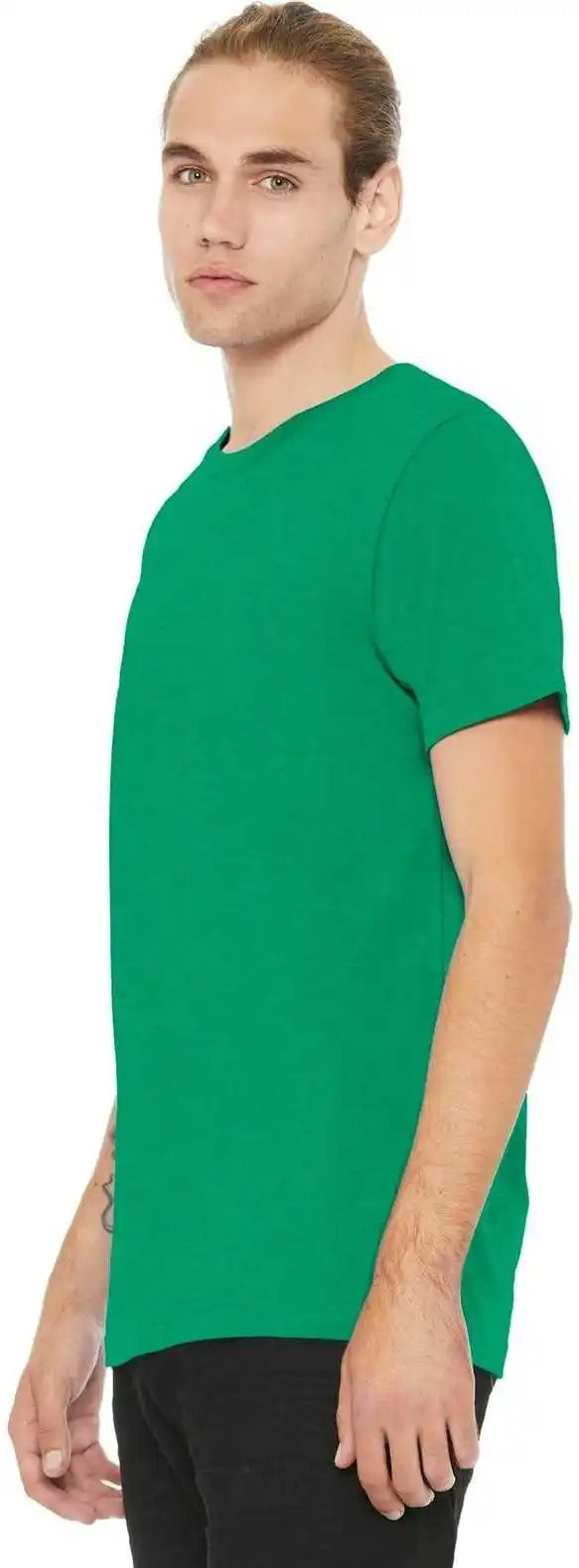 Bella + Canvas 3001cvc Unisex Heather Cvc Short Sleeve Tee Kelly