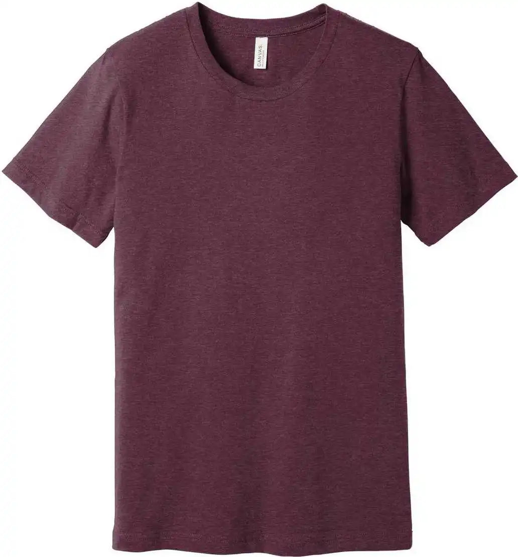 Bella + Canvas 3001cvc Unisex Heather Cvc Short Sleeve Tee Maroon