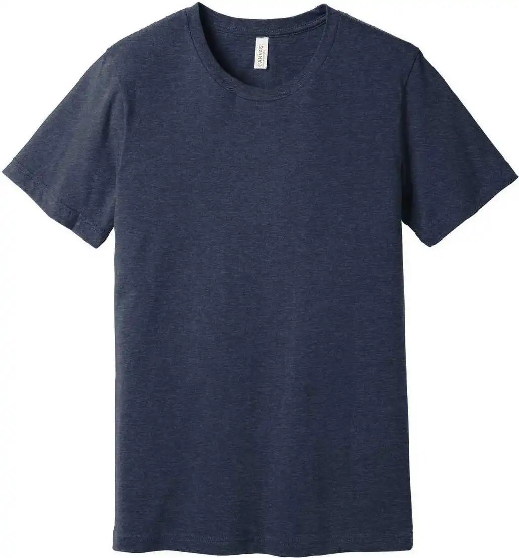 Bella + Canvas 3001cvc Unisex Heather Cvc Short Sleeve Tee - Midnight Navy