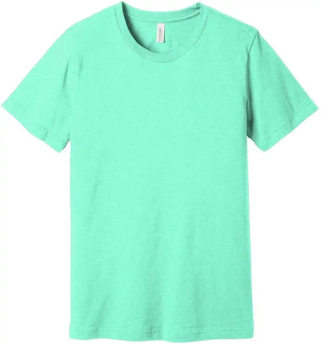 Bella + Canvas 3001cvc Unisex Heather Cvc Short Sleeve Tee - Mint